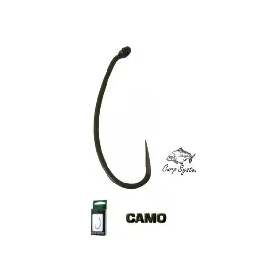 Originální Háček CARP SYSTEM Carbon CAMO bez protihrotu CKB6 bal.10ks.