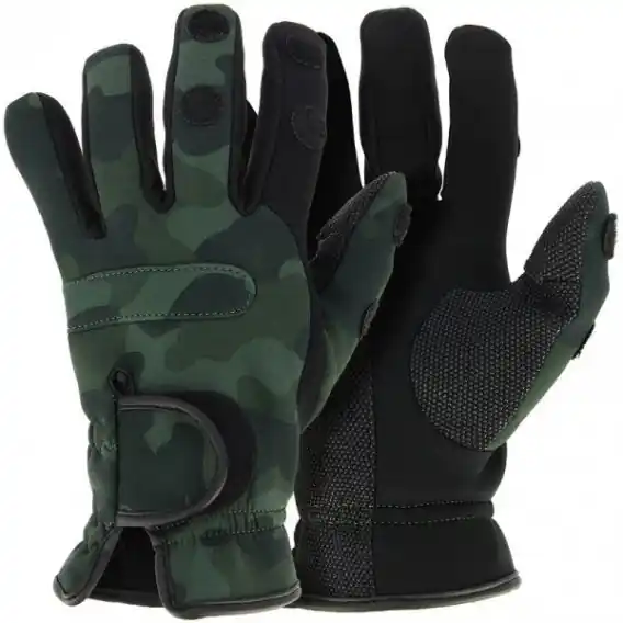 Vysoce Kvalitní NGT - Rukavice NGT Neoprén Rukavice Camo Gloves VEL. XL