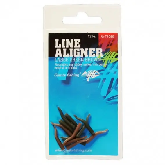 Nejlepší Volba Rovnátko GIANTS FISHING Line Aligner Large Green/Brown 12ks