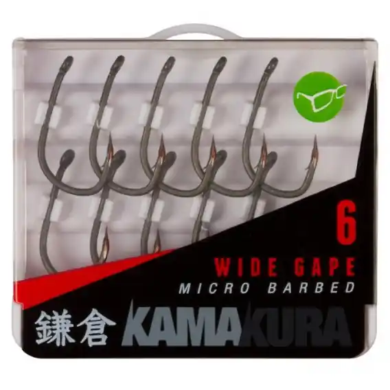 Korda háčky Kamakura Wide Gape MICRO Barbless size 6 Finální Výprodej