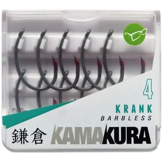 Korda háčky Kamakura Krank Barbless size 6 vel.6 - 10ks. Finální Výprodej