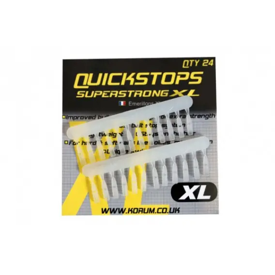Super Cena KORUM Rychlozarážky QUICKSTOPS SUPERSTRONG XL 24ks