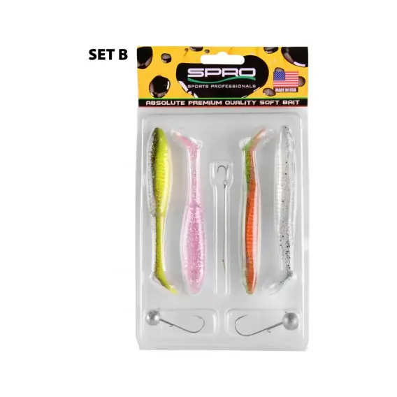Top Prodej SPRO Ready 4 Fish Softbait Kit - Souprava na dravce 11cm - B