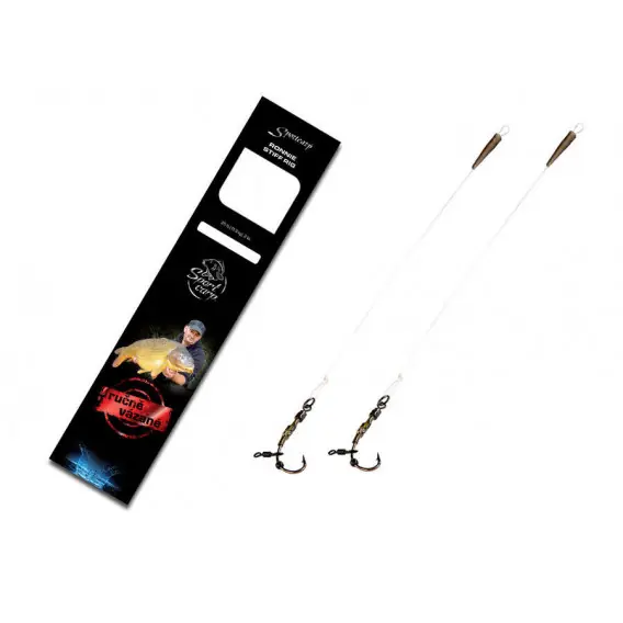 Hit Sezóny SPORTCARP hotové návazce Ronnie Stiff Rig 25 lb vel. 4 - 2ks.