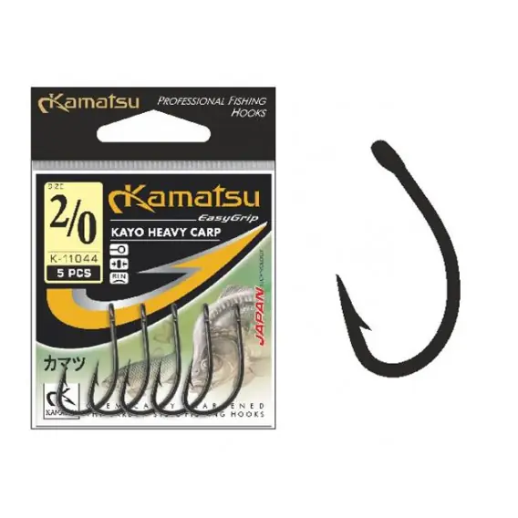 Objednat Nyní KAMATSU - Háček KAYO-HEAVY CARP s očkem vel. 1 5ks