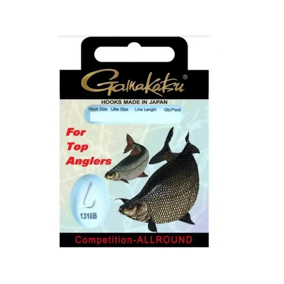 GAMAKATSU - Navázané háčky 1310B vel. háčku 22, vel. silonu 0,08mm/22cm délka Omezená Nabídka