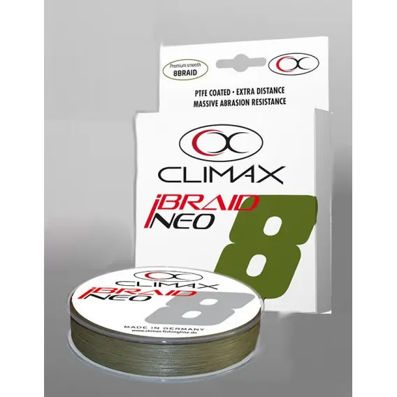 Zlevněný Pletenka Climax iBraid NEO 8 OLIVE 0,10mm/6,7kg/135m