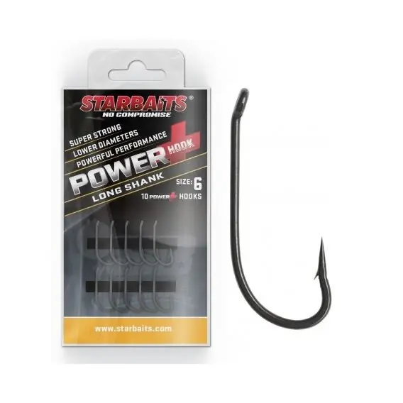 Koupit Online STARBAITS - Háčky POWER LONG SHANK vel. 4 10ks