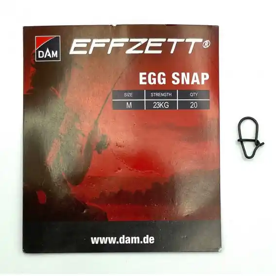 Akce DAM - Karabinky Effzett Egg snap vel. L 33kg 20ks