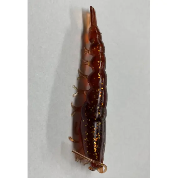 Berkley - Powerbait kreveta power shrimp 8cm ROOTBEER GOLD 1ks Expresní Doručení