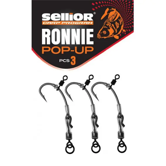 SELLIOR - Háčky RONNIE POP-UP vel. 6 3ks Originální