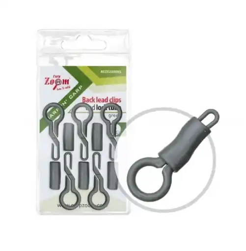 Carp Zoom Clip Back Lead - 5pcs Vert Oblíbený