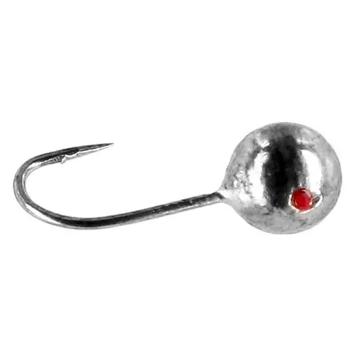 Vysoce Kvalitní Mormyshka Mikado Round Silver 3.0g 5pc