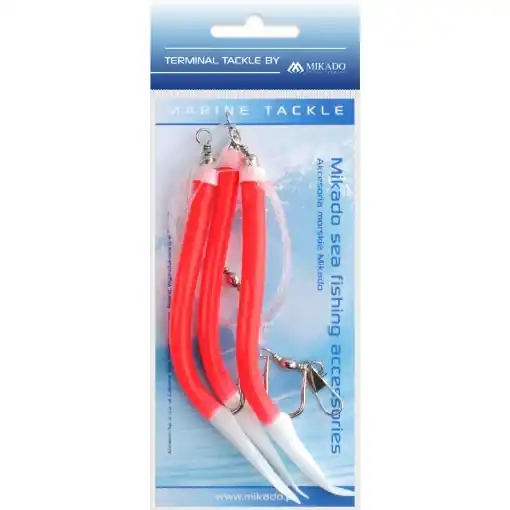 Mikado Sea Set - Gummi Makk Rig 3x6/0 Red Nakupujte Hned