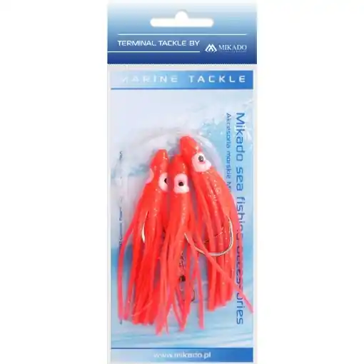 Přímo Od Výrobce Mikado Sea Set - Octopus Rig 8cm 3x6/0 Red