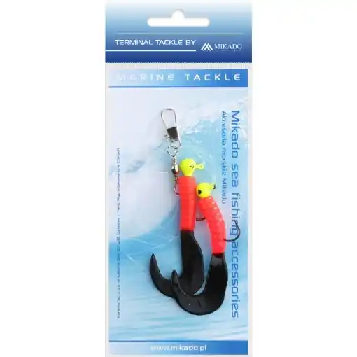 Mikado Pilk Twist Jighead Rig 7.5cm 2x6g Red Black Nakupujte Hned