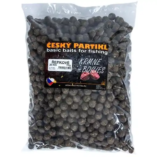 Krmné Boilies 5kg 20mm - Řepkové - Český Partikl Pouze Dnes