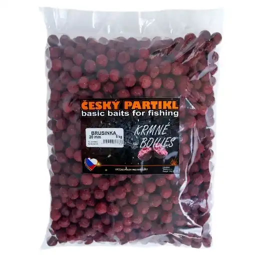 Krmné Boilies 5kg 20mm - Brusinka - Český Partikl Koupit Online