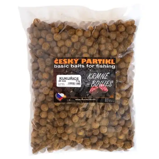 Koupit Online Krmné Boilies 5kg 20mm - Kukuřice - Český Partikl