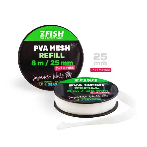 Pouze Dnes ZFISH PVA Mesh PRO Refill 25 mm/7 + 1 m Free