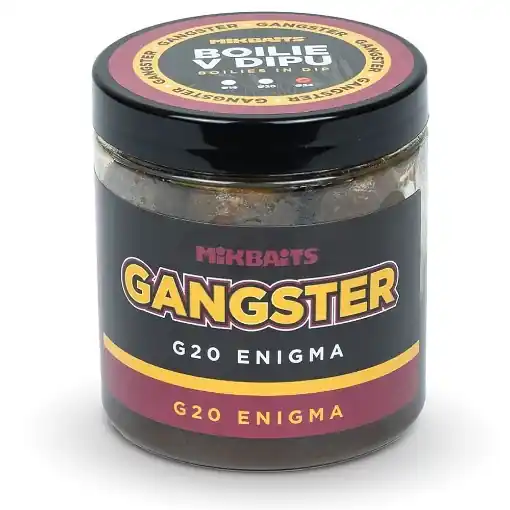Víkendová Akce Gangster Boilie in dip 250ml - G20 Enigma 20mm