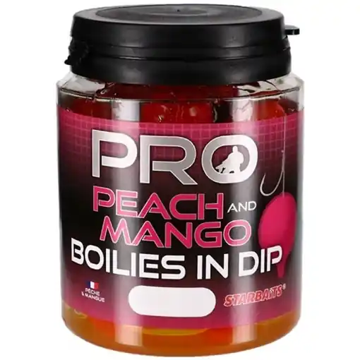Zlevněný Starbaits Boilies in Dip Peach & Mango 150g 20mm