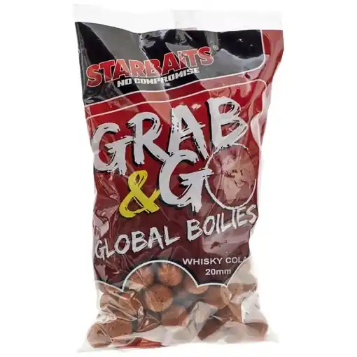 Akční Nabídka Starbaits Global Boilie Whisky Cola 1kg 20mm