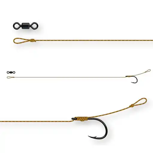 Originální DAM Tactix Classic Rig 8 20cm 25lb 2pc