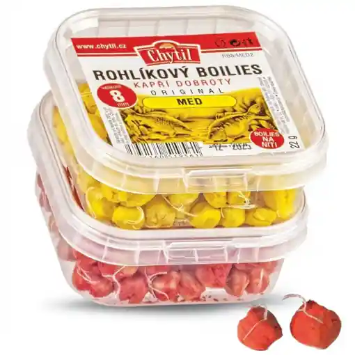 White Bread Roll Boilies Chytil 8mm 22g Corn Sleva