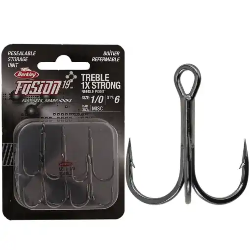 Berkley Fusion19 Treble 1x Hooks 1 (6pc) Jen Po Omezenou Doba