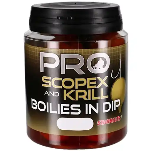 Starbaits Probiotic Boilies in Dip Scopex Krill 150g 20mm Akční Nabídka