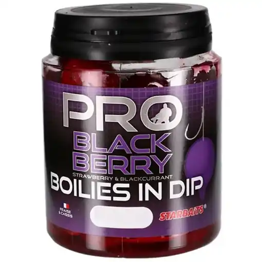 Starbaits Probiotic Boilies in Dip Blackberry 150g 24mm Hit Sezóny