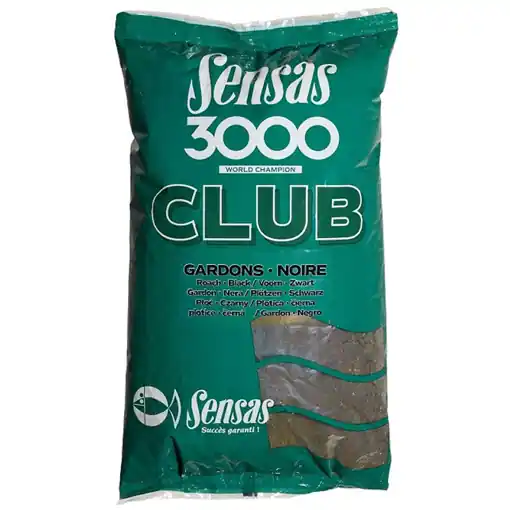 Víkendová Akce Sensas 3000 Club Gardons Noir 1kg (Roach Black)