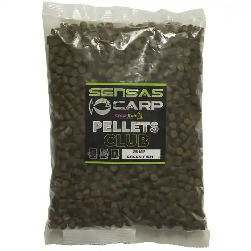 Víkendová Akce Pelety Sensas Club Green Fish 1kg 8mm