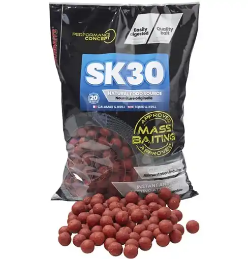 Starbaits Mass Baiting Boilie SK30 3kg 20mm Nejlepší Cena