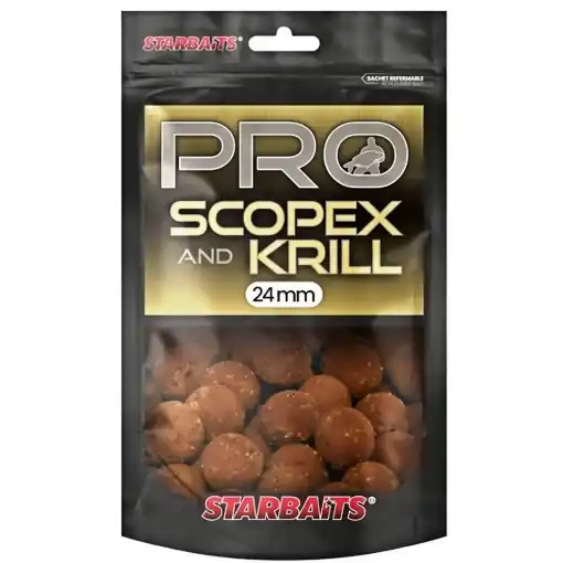 Rychlé Dodání Starbaits Probiotic Boilie Scopex Krill 200g 24mm