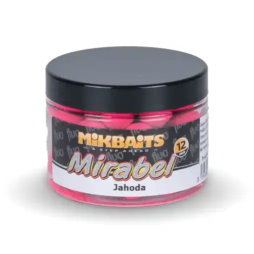Mirabel Fluo boilie 150ml - Truskawka Exclusive 12mm Vrácení Zdarma
