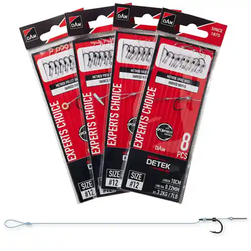 DAM Detek Method Spike Rig 10cm 10 0.25mm 8ks Přímo Od Výrobce