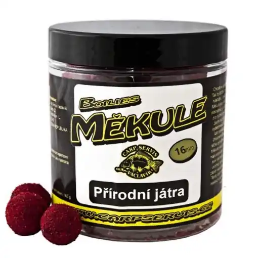 Boilies Mekule 140g 16mm Natürliche Leber Novinka