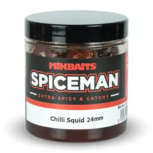 Mikbaits Spiceman Boilie v dipu Chilli Squid 24mm 250ml Novinka