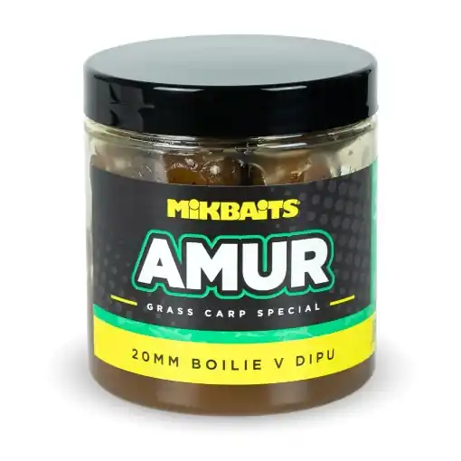 Vysoce Kvalitní Mikbaits Amur Boilie v dipu 250ml 20mm