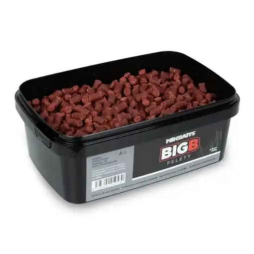 Ověřený Mikbaits BigB Pelety Brzoskwinia & Black pepper 6mm 700g