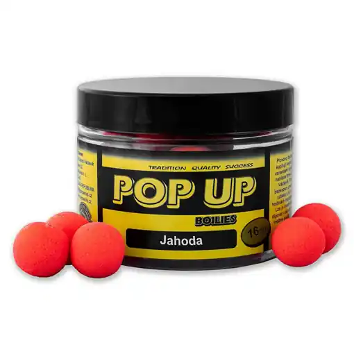 Sezónní Sleva CSV Pop Up Boilies 50g 16mm Strawberry