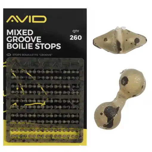Avid Carp Outline Mixed Groove Boilie Stops Omezená Nabídka