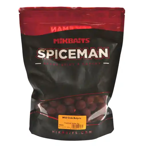 Vysoce Kvalitní Mikbaits Spiceman WS3 Boilie Krab Butyric 24mm 1kg