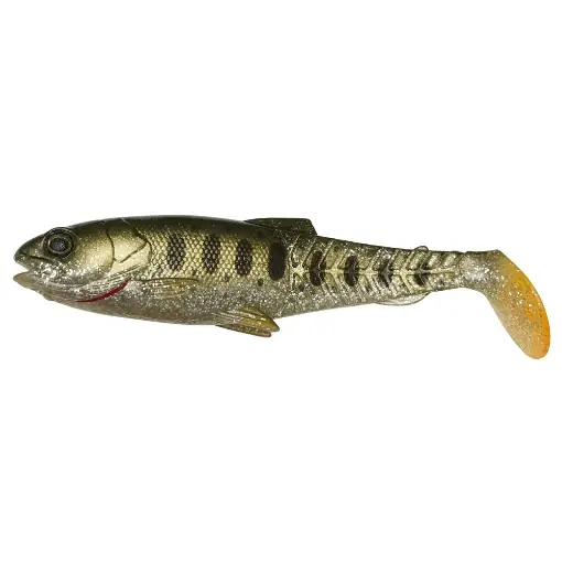 Finální Výprodej SG Craft Cannibal Paddletail 8.5cm Olive Silver Smolt