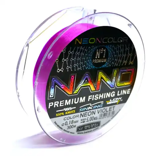 Tovární Cena Balsax Nano Neon Violet 300m 0.20mm 6.00kg
