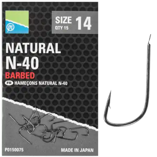 Objednat Nyní Preston Innovations Natural N-40 Hooks 16 15szt