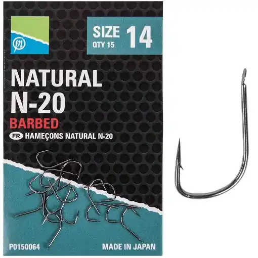 Zlevněný Preston Innovations Natural N-20 Hooks 12 15Stk.