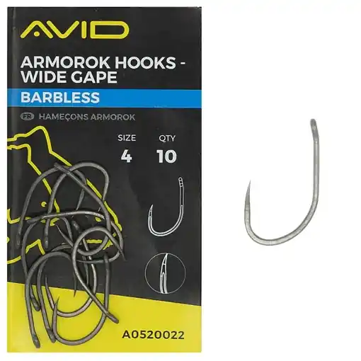 Vrácení Zdarma Avid Carp Armorok Wide Gape Hooks 8 Barbless